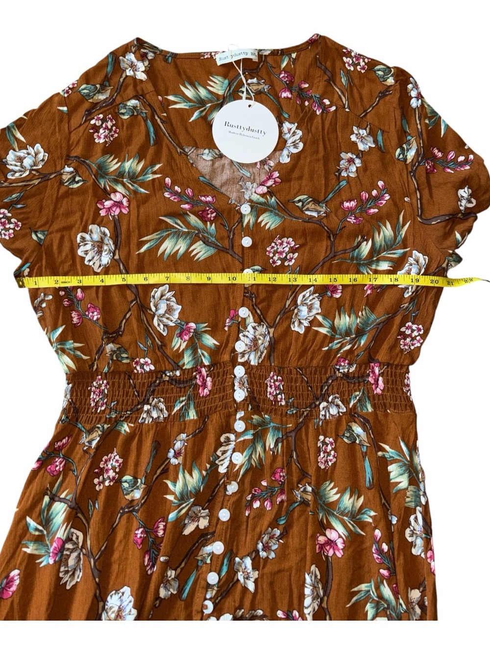 Rusty Dusty woman’s New with tags BoHo floral Maxi Dress size 3XL - Picture 8 of 9